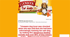 Desktop Screenshot of cookbookfordogs.com